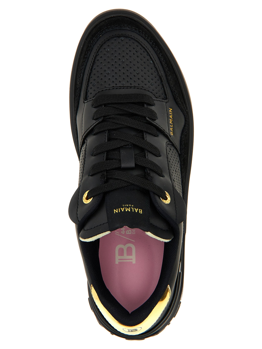 Balmain Black Calfskin Sneakers