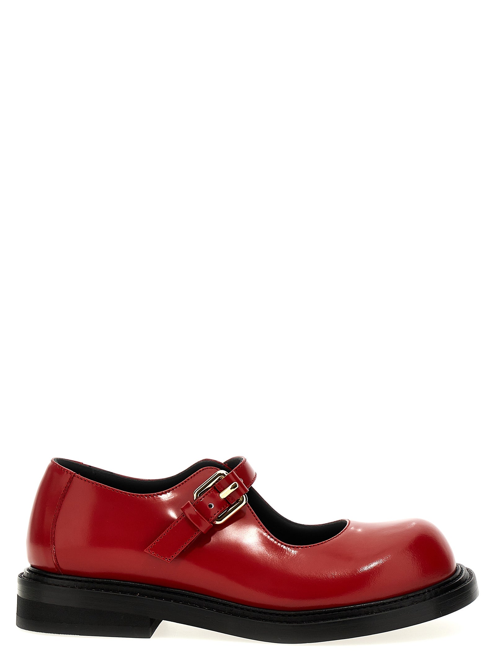 Moschino Multicolor Calfskin Flats