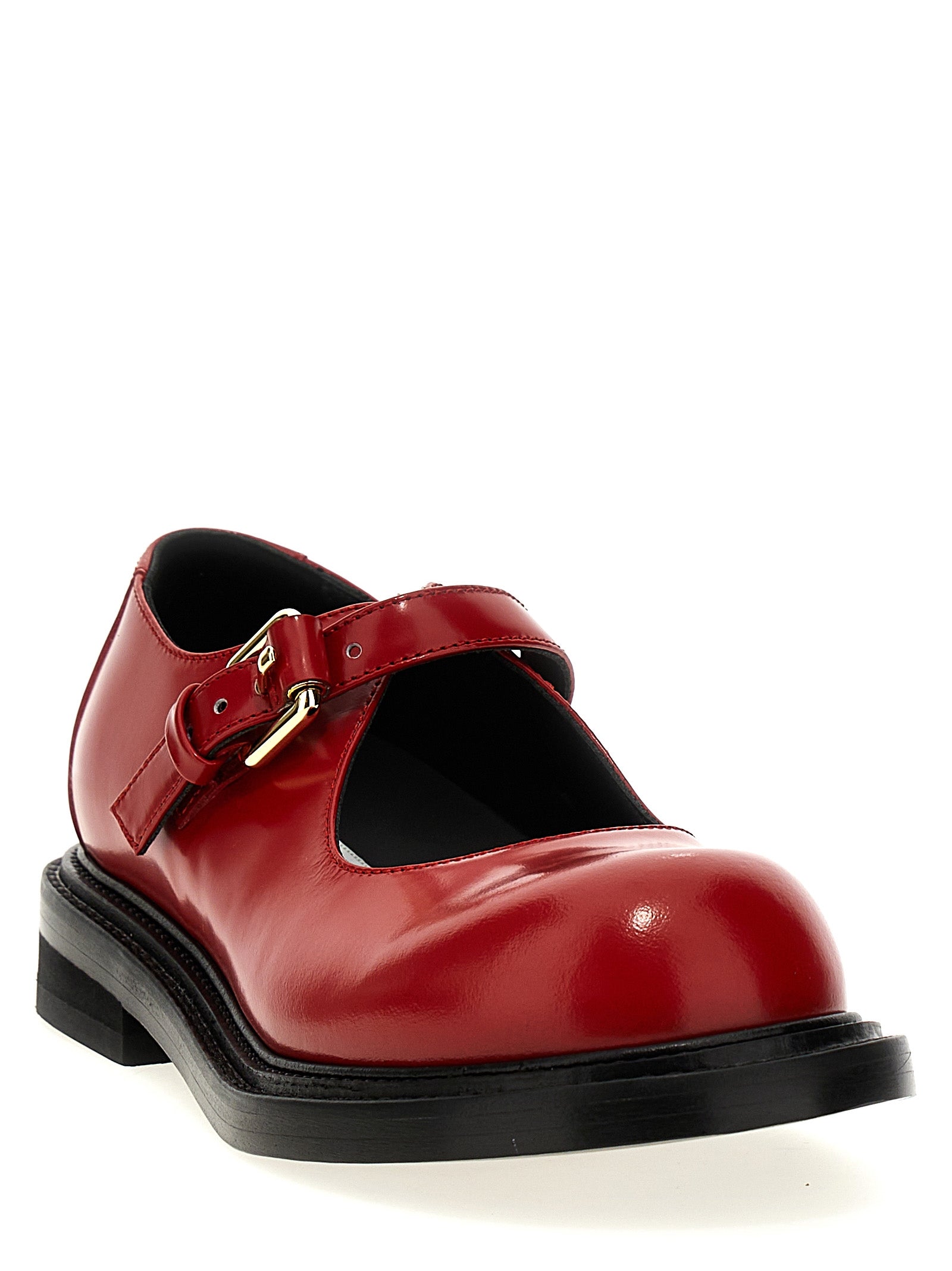 Moschino Multicolor Calfskin Flats