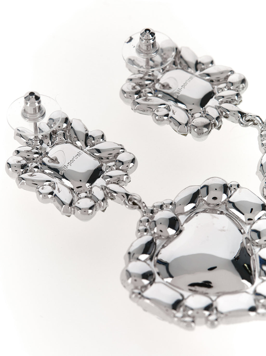 Self-Portrait Silver Cotton Earrings