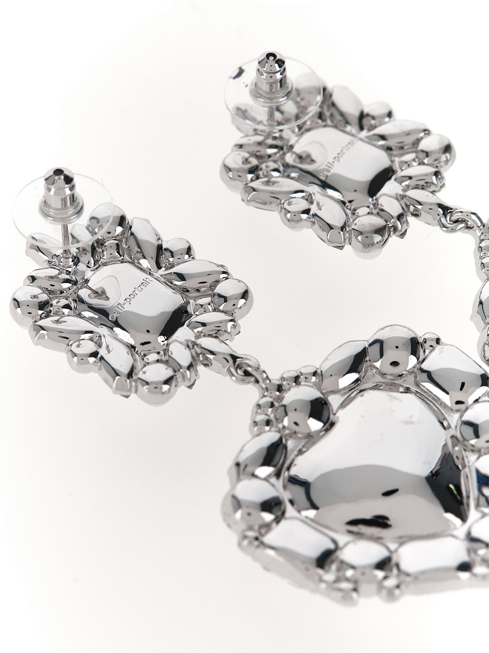 Self-Portrait Silver Cotton Earrings