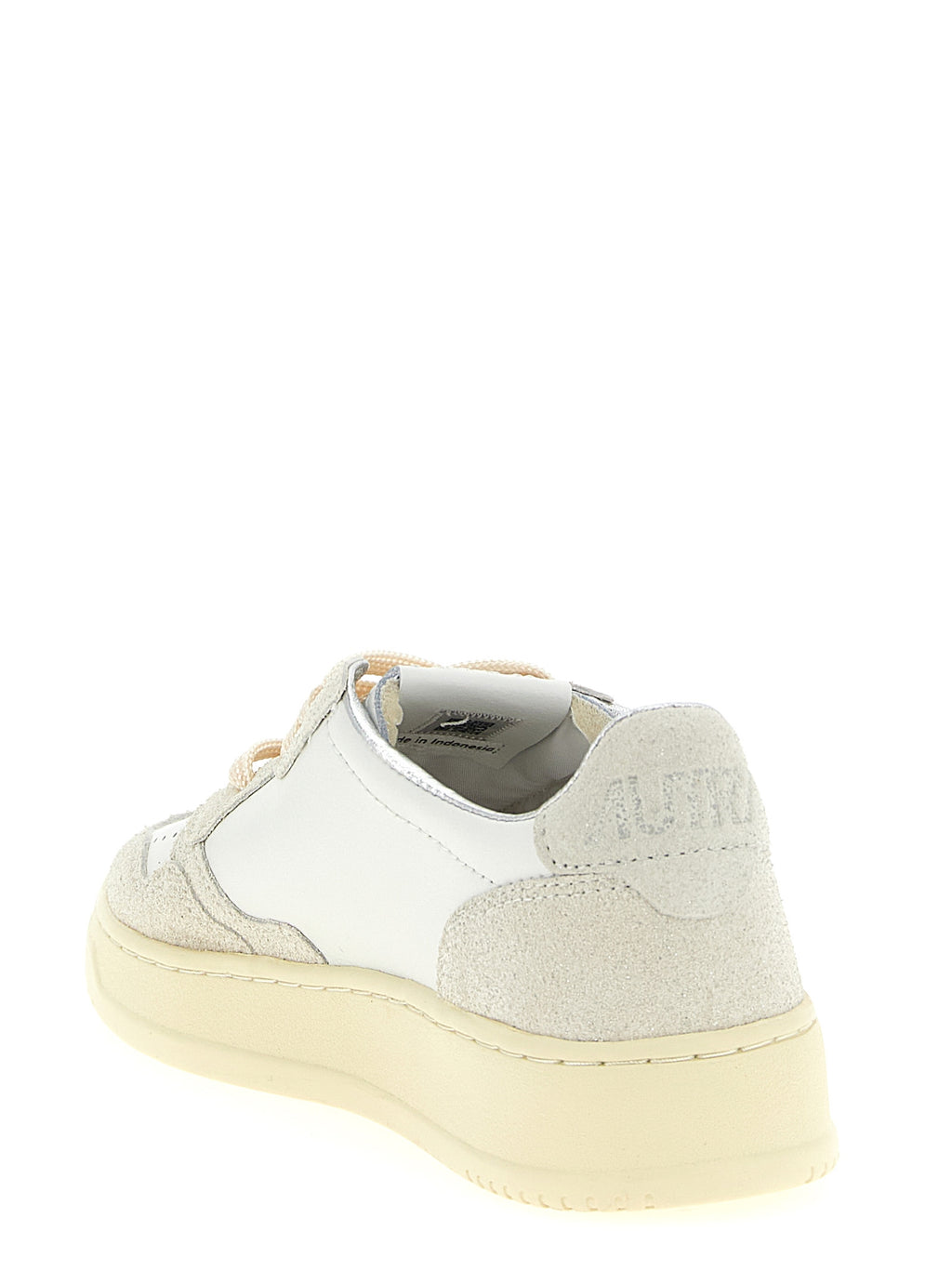 Autry Beige Cowhide Low Top Sneakers