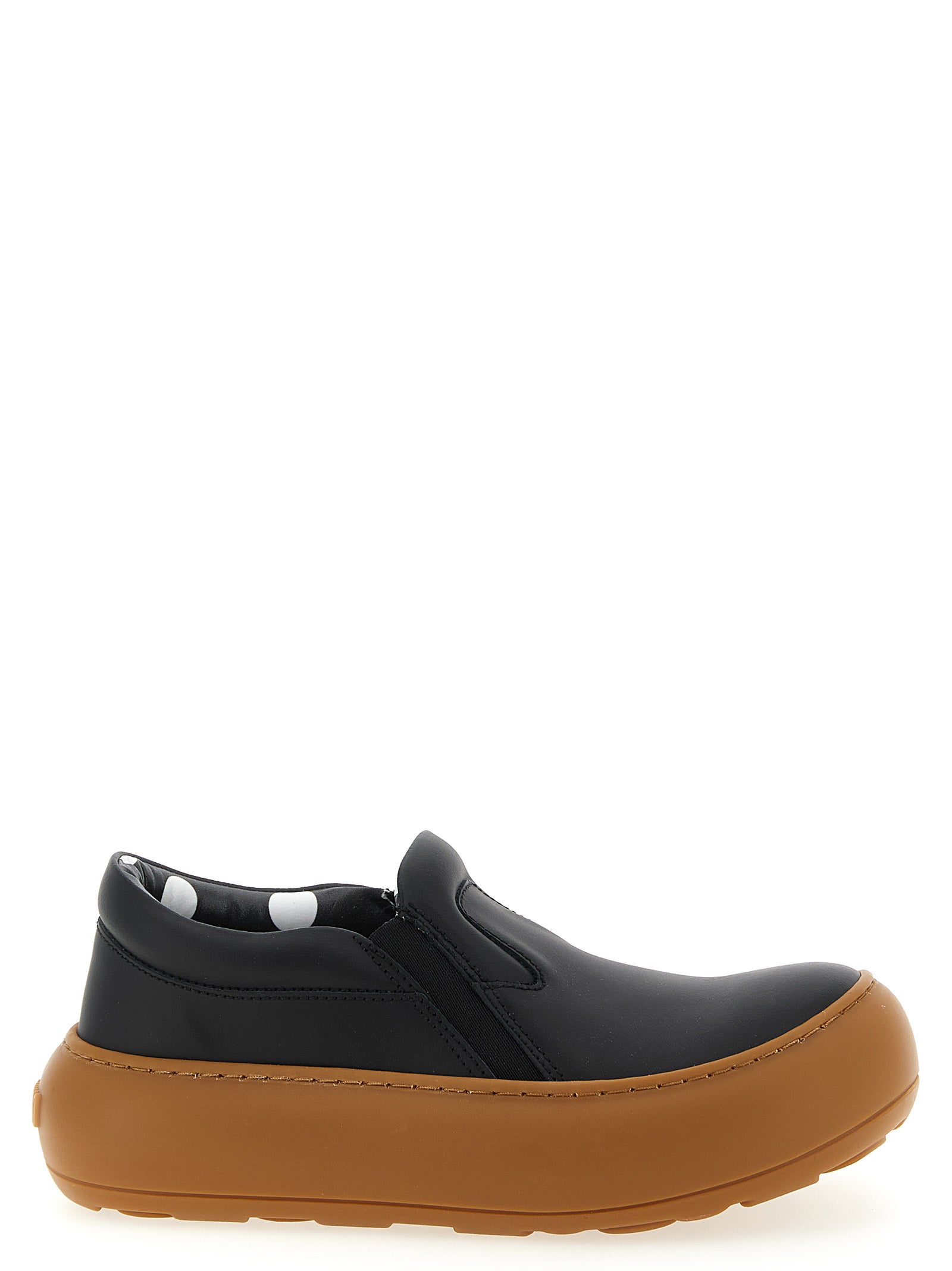 Moschino Black Leather Chunky Sneakers