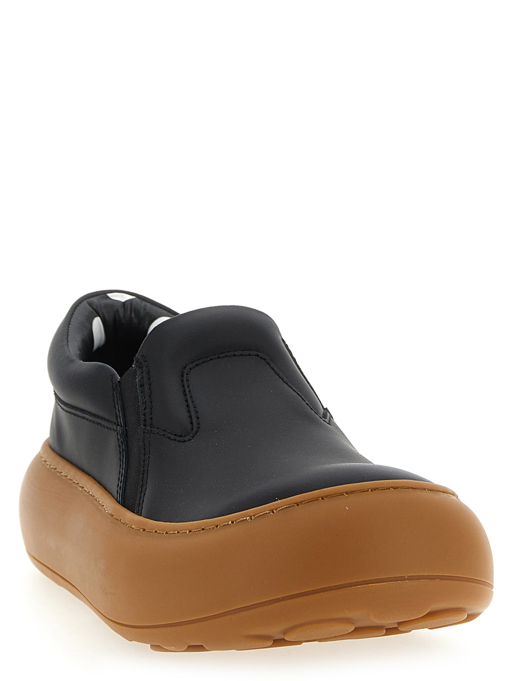 Moschino Black Leather Chunky Sneakers