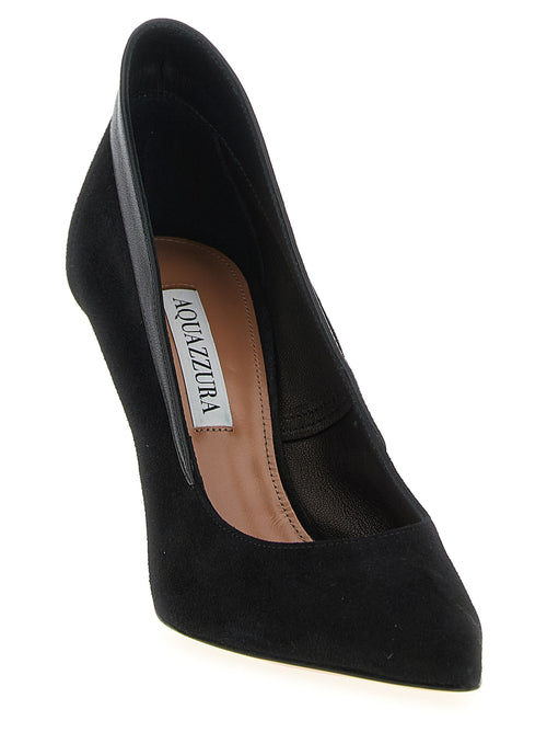 Aquazzura Black Goatskin High Heel Pumps