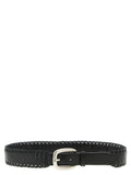 Golden Goose Black Cowhide Regular Belt