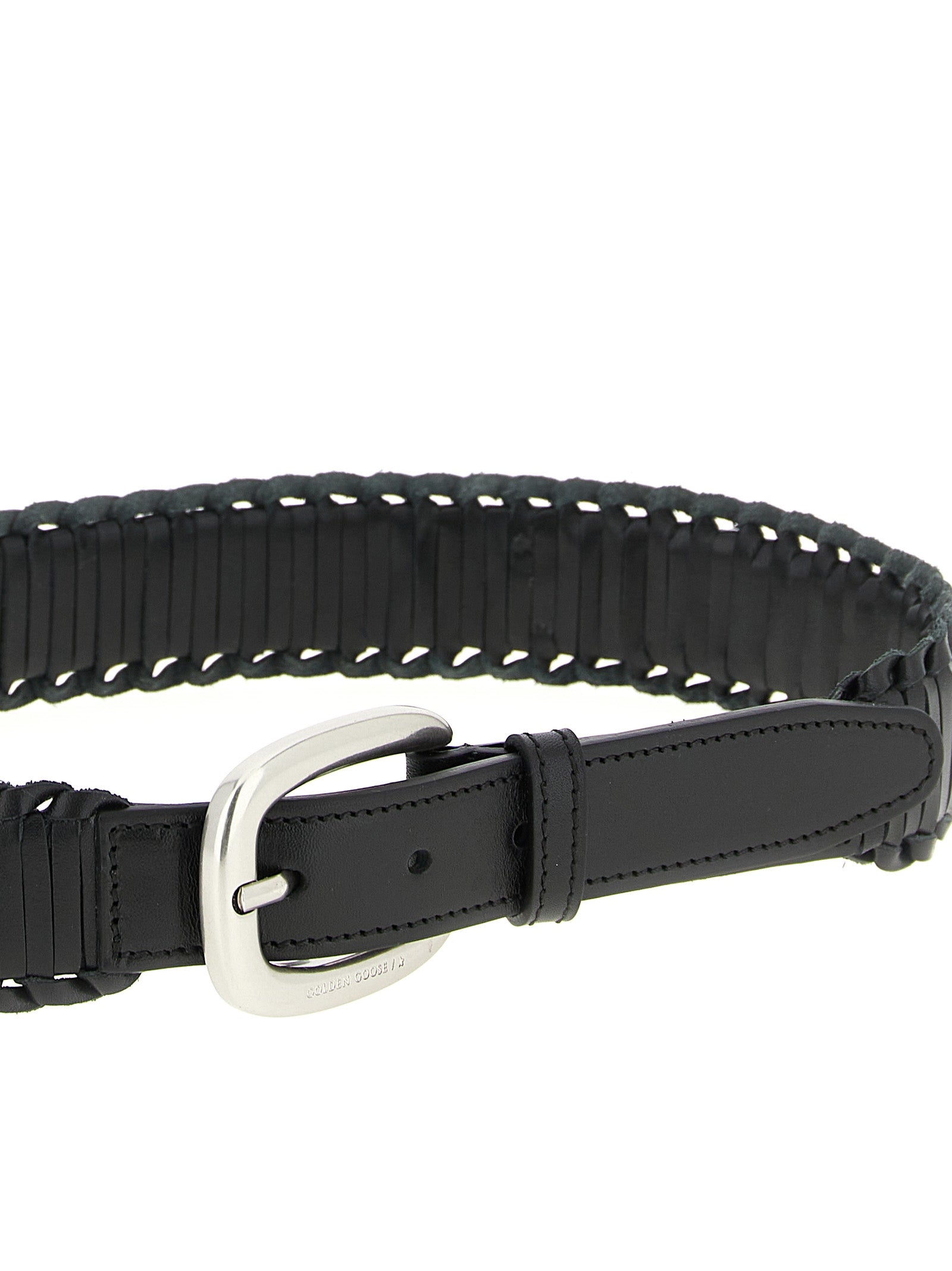 Golden Goose Black Cowhide Regular Belt