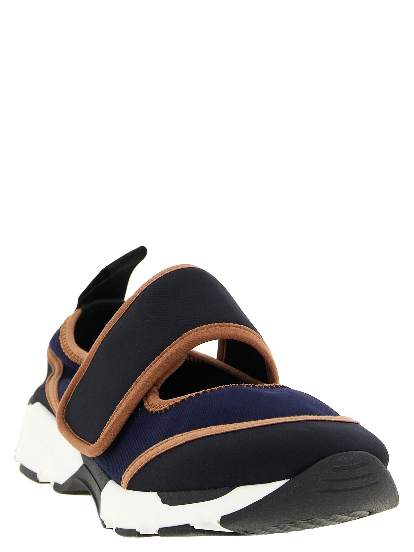 Marni Blue Polyamide Low Top Sneakers