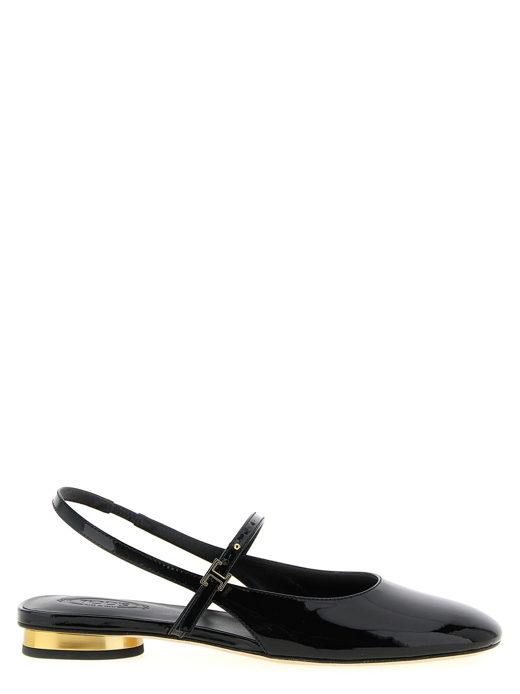 Tod's Black Calfskin Ballet Flats