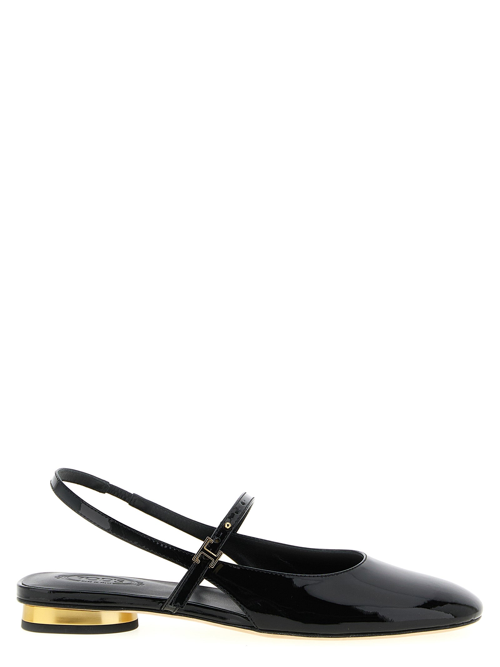 Tod's Black Calfskin Ballet Flats