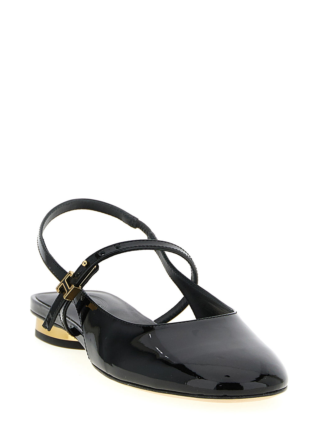 Tod's Black Calfskin Ballet Flats