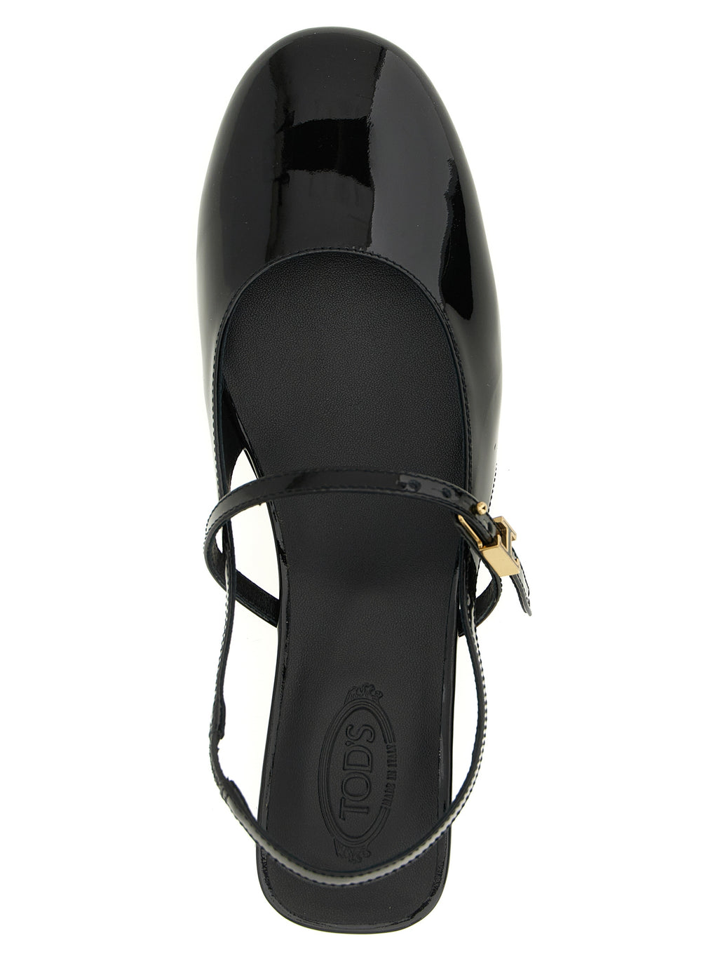 Tod's Black Calfskin Ballet Flats