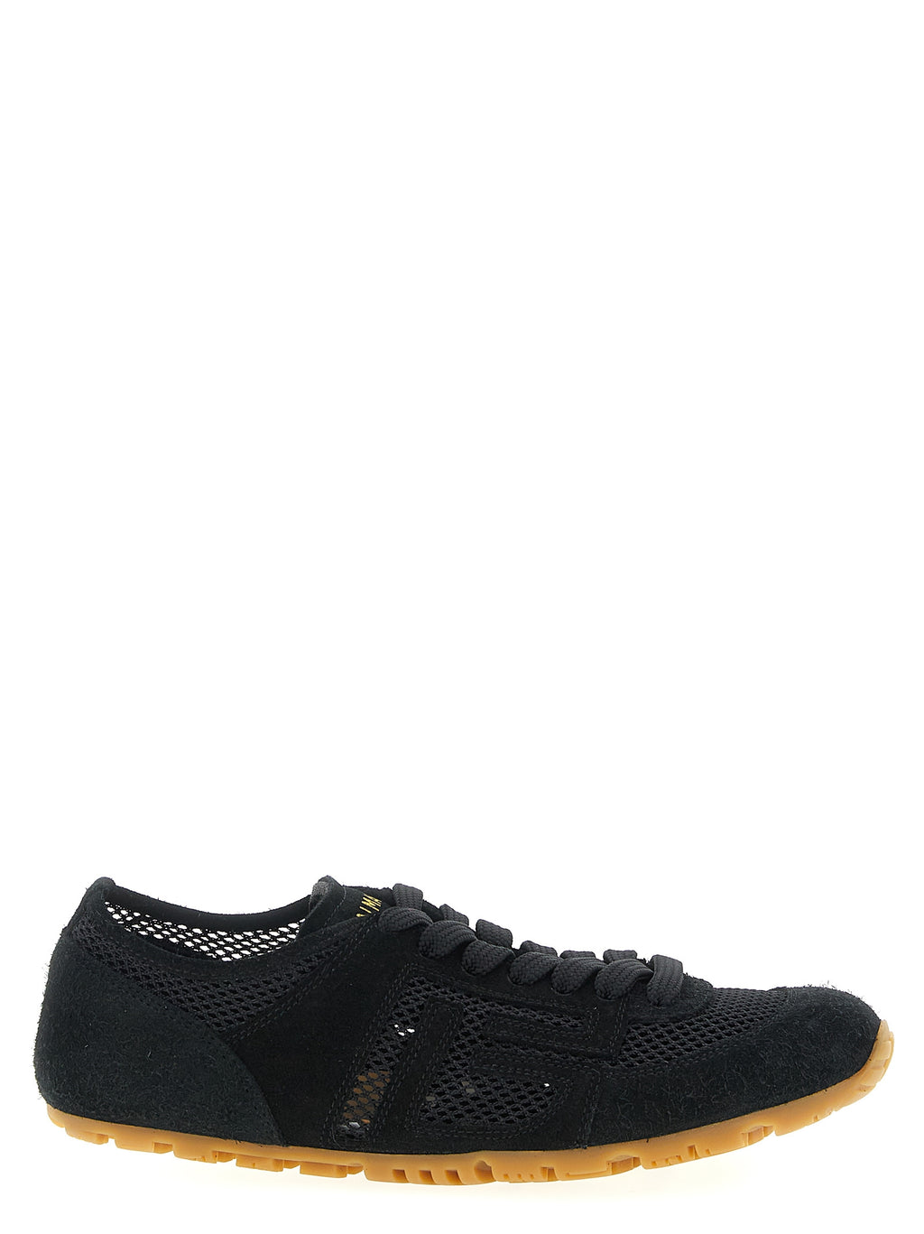 Balmain Black Calfskin Athletic Sneakers