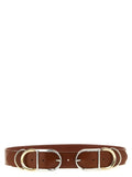 PINKO Brown Lamb Leather Regular Belt