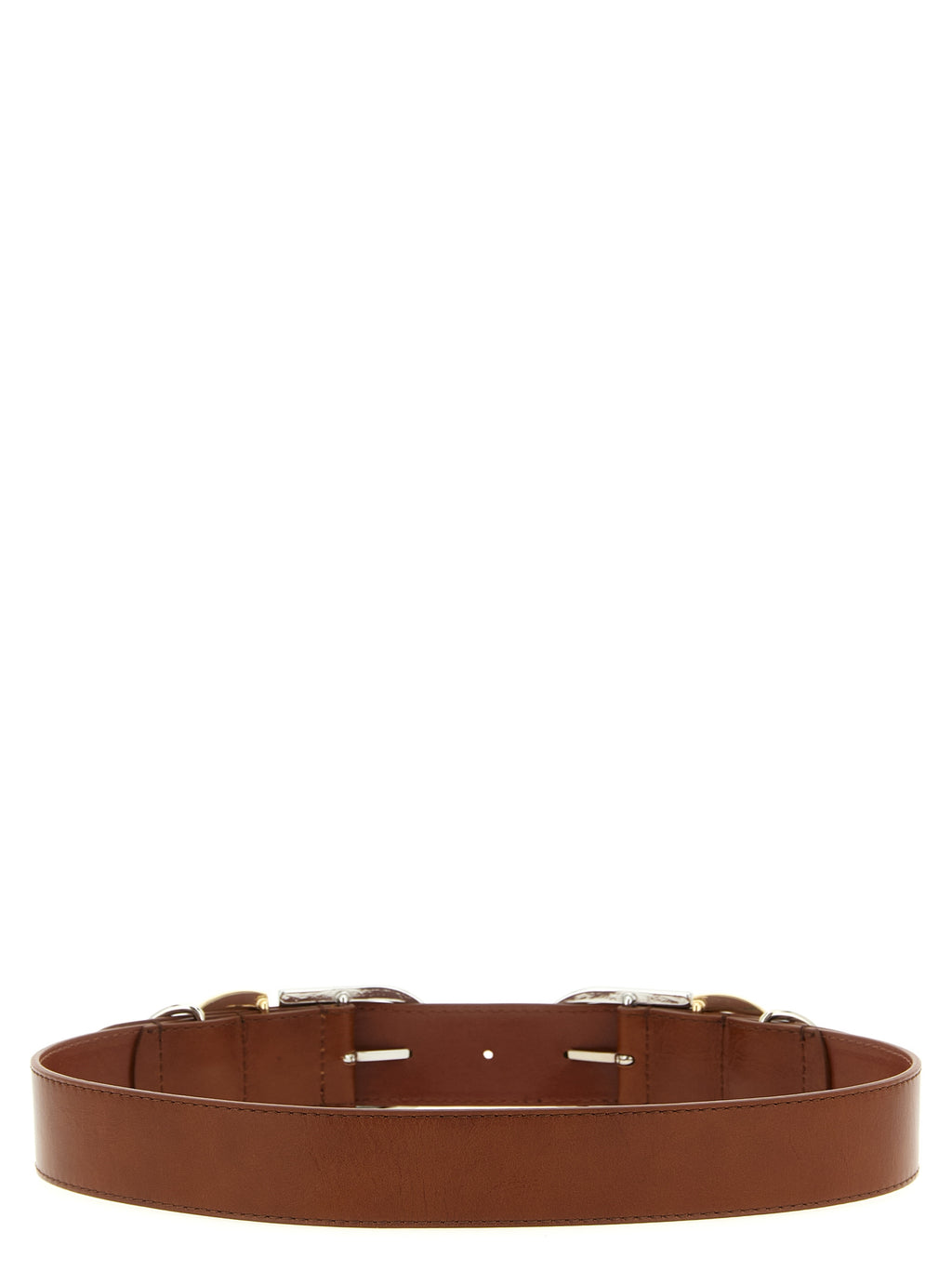 PINKO Brown Lamb Leather Regular Belt