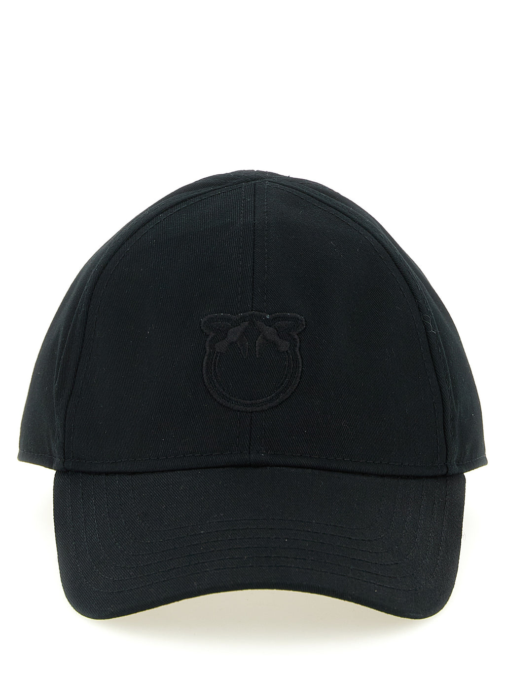 PINKO Black Cotton Cap (Baseball Hat)