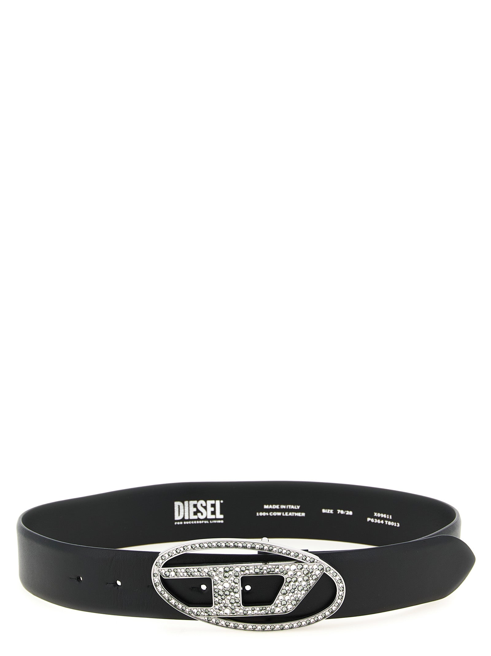 Diesel Black Leather Regular Belt
