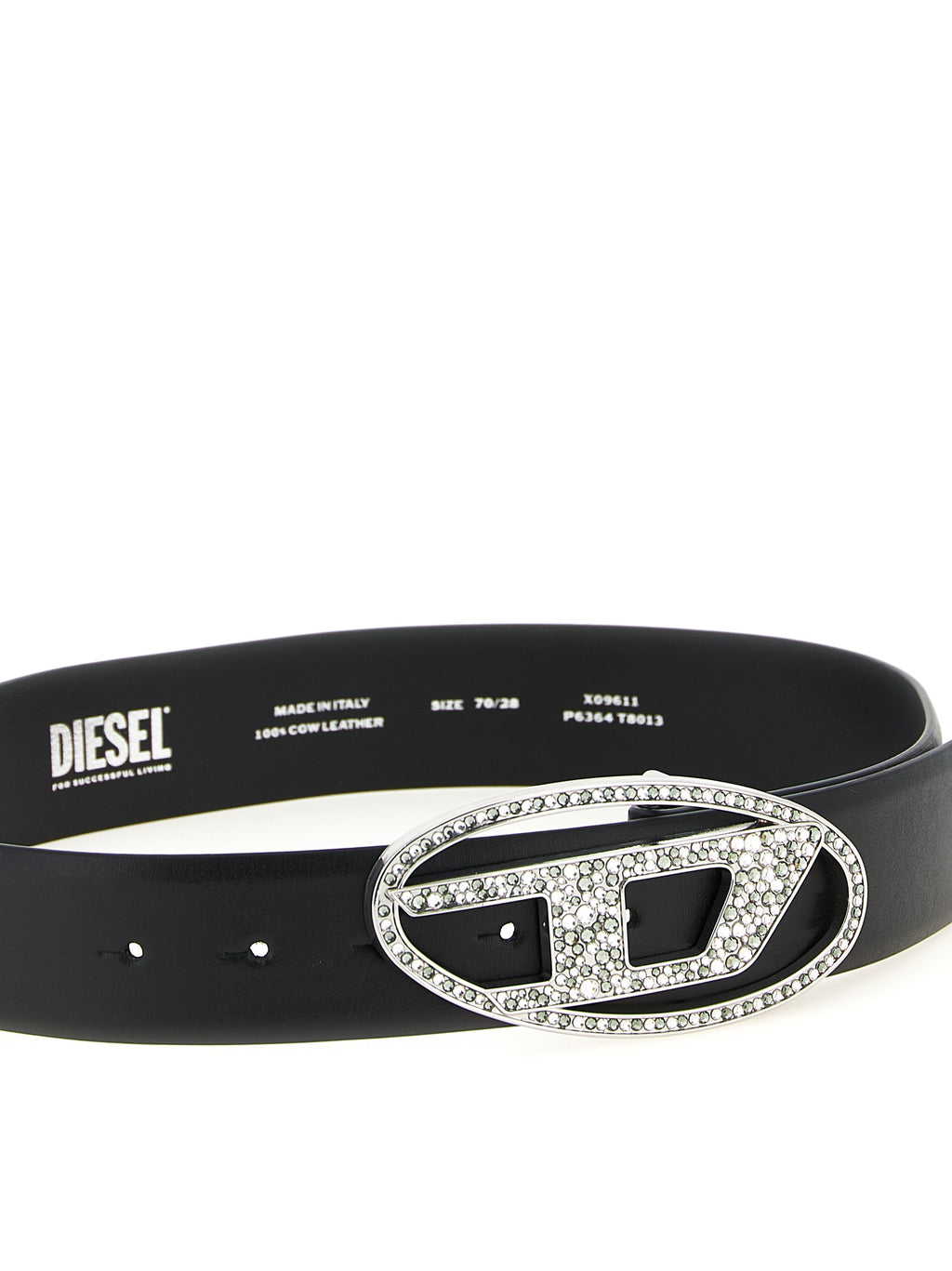 Diesel Black Leather Regular Belt