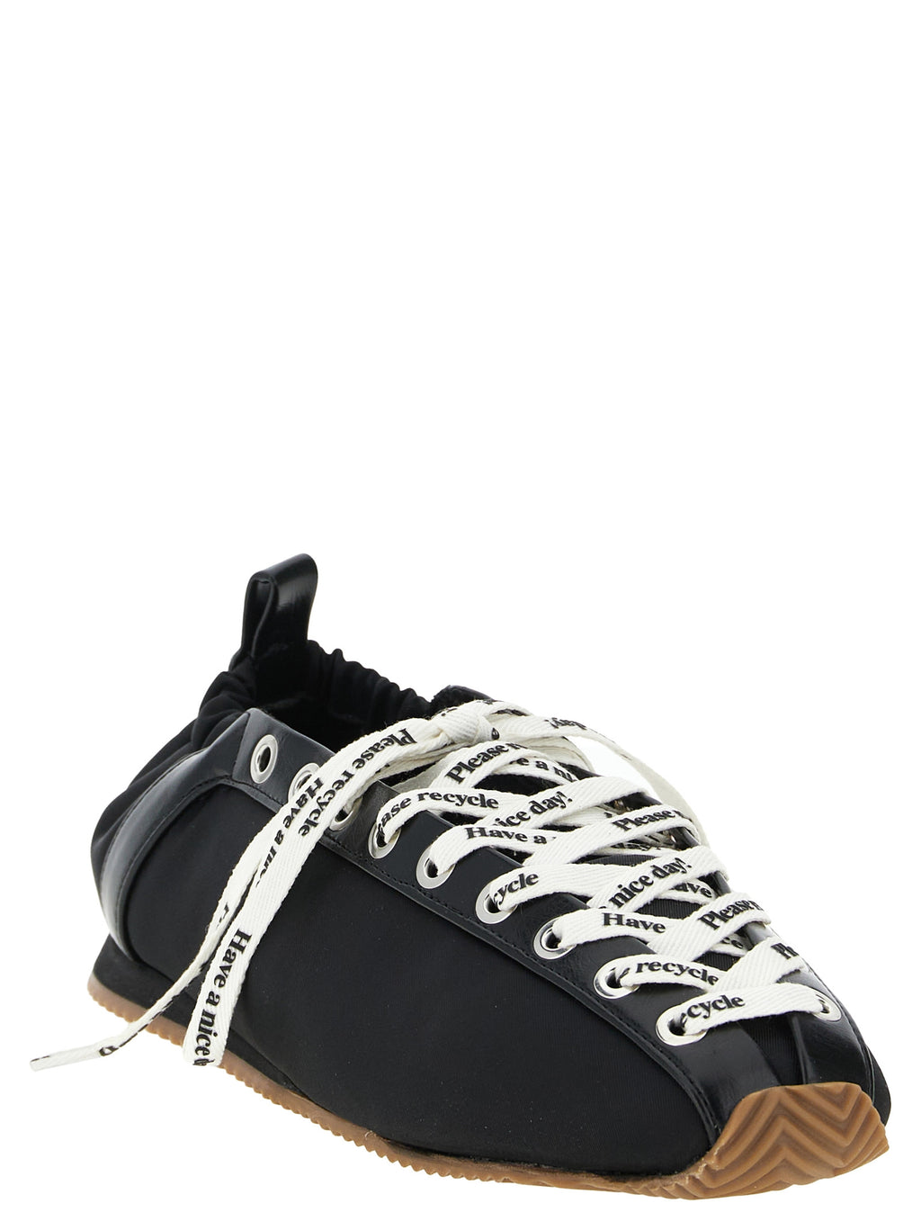 Ganni Black Polyamide Ballet Flats