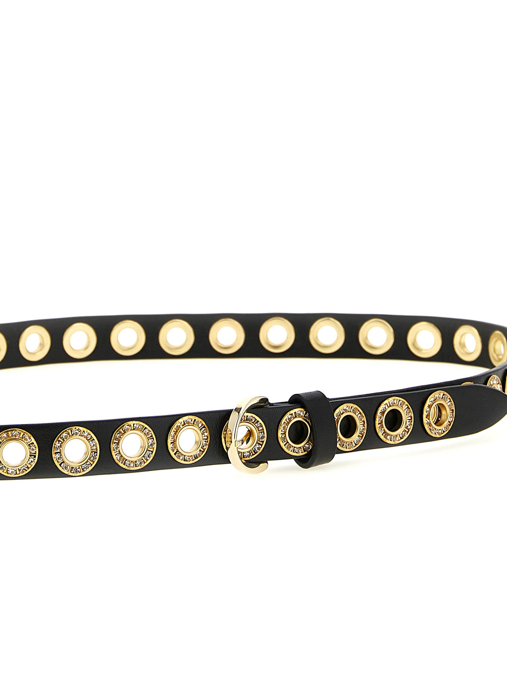 PINKO Black Polyethylene Regular Belt