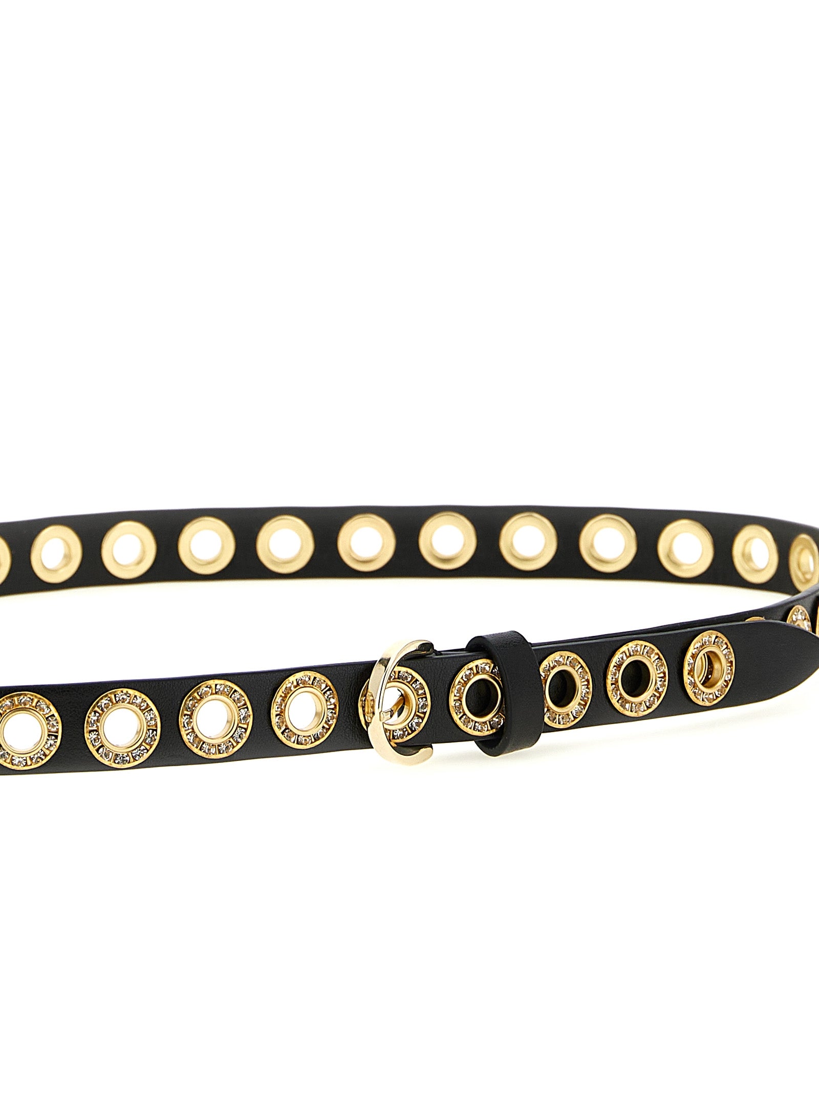 PINKO Black Polyethylene Regular Belt