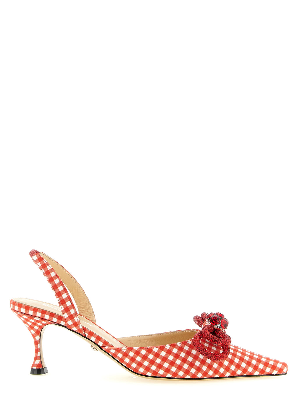 MACH & MACH Multicolor Cotton-Like Mid Heel Pumps