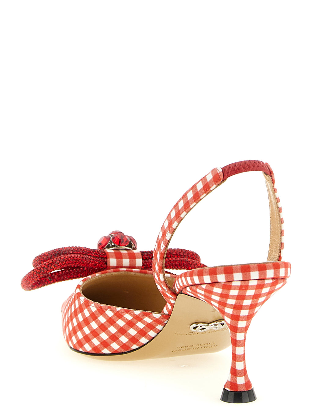 MACH & MACH Multicolor Cotton-Like Mid Heel Pumps