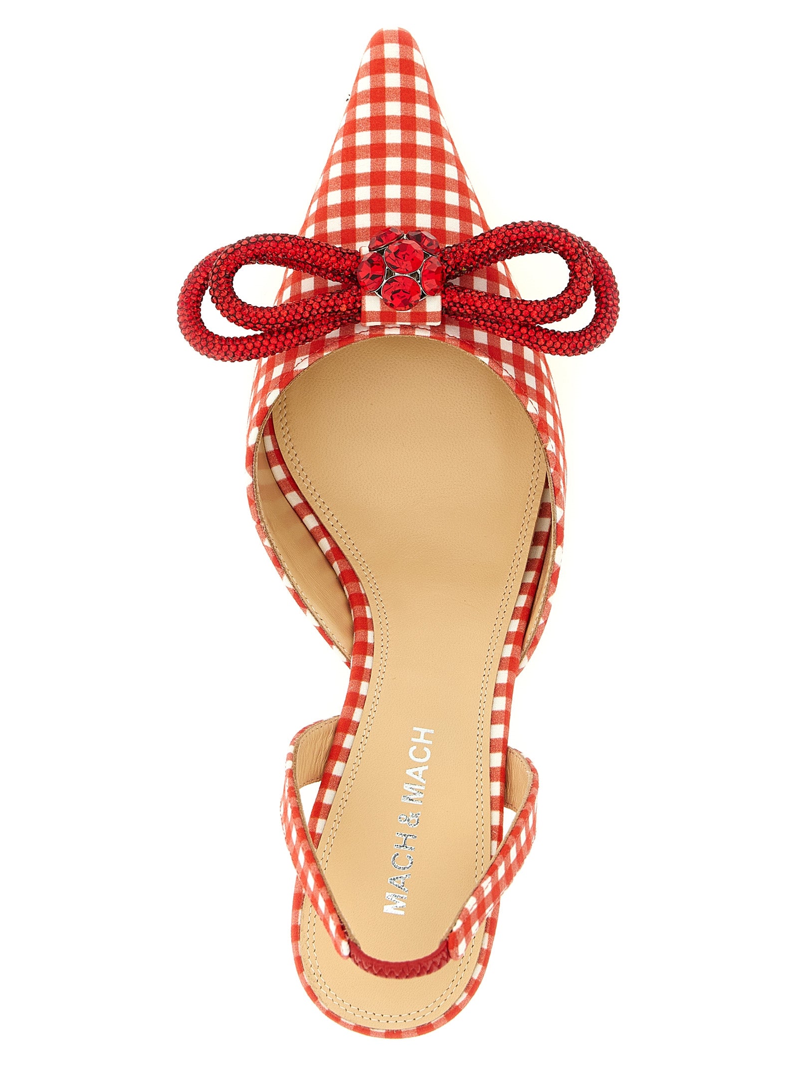MACH & MACH Multicolor Cotton-Like Mid Heel Pumps