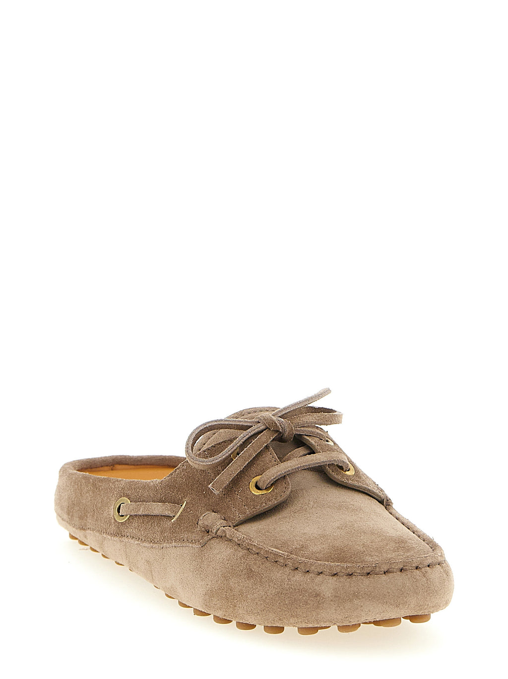 Tod's Beige Calfskin Flats