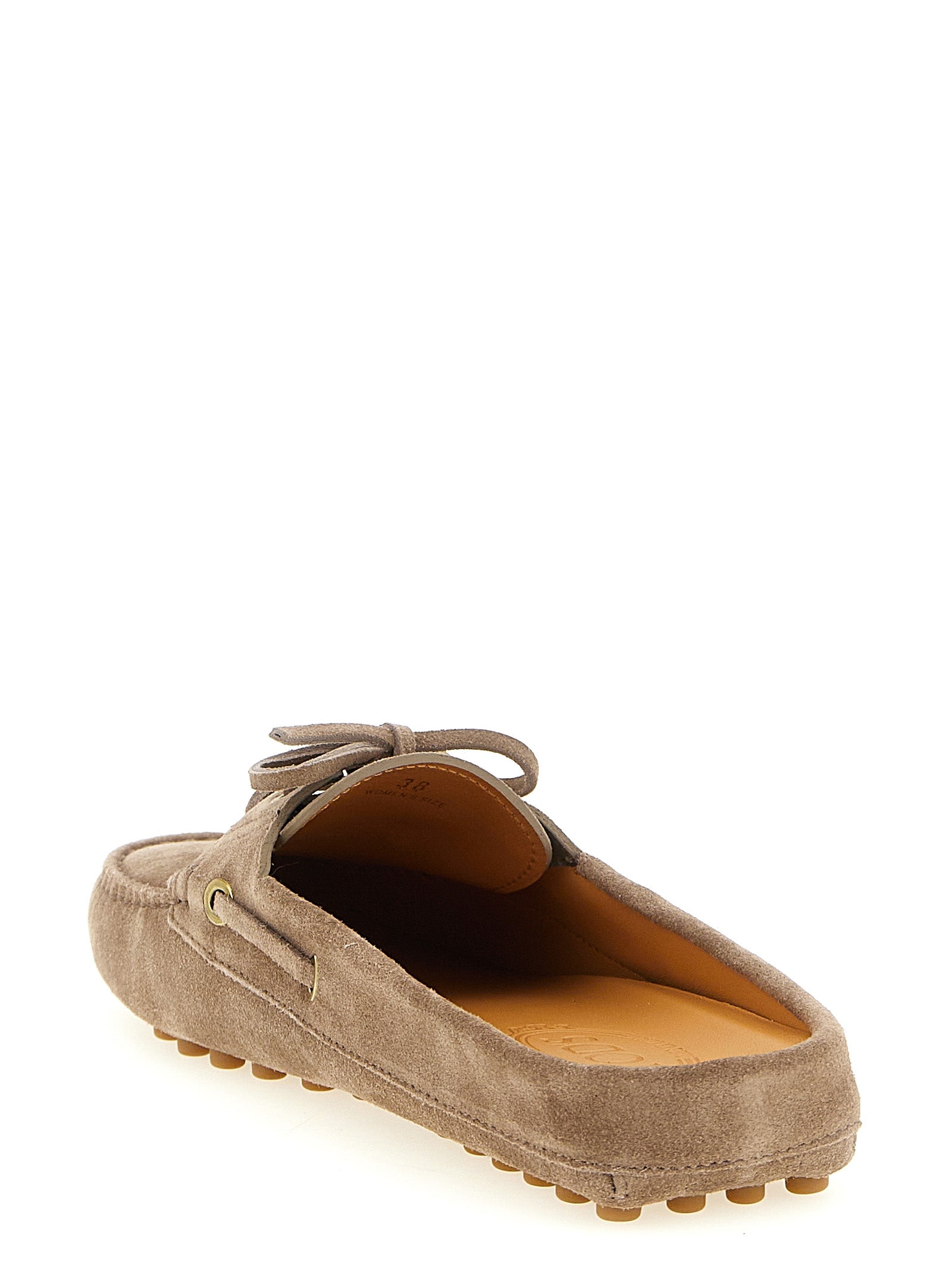 Tod's Beige Calfskin Flats