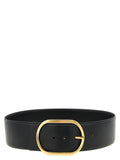 PINKO Black Cowhide High-Waist Belt