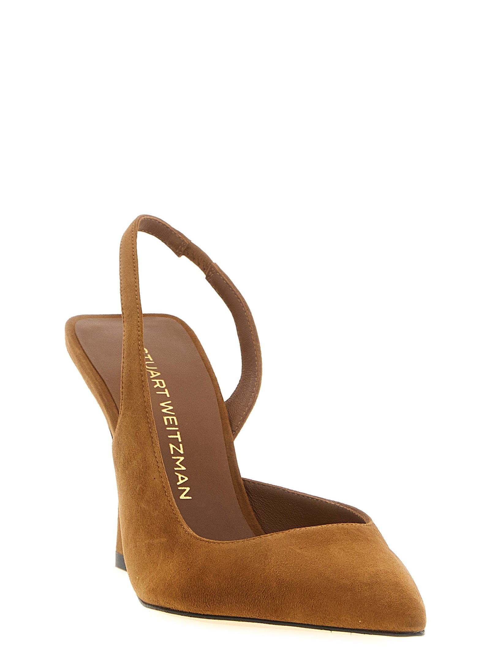 Stuart Weitzman Brown Goatskin High Heel Pumps