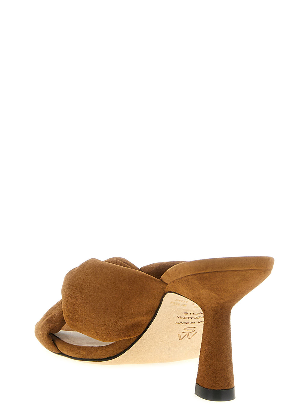 Stuart Weitzman Brown Polyethylene Stiletto Heel Sandals
