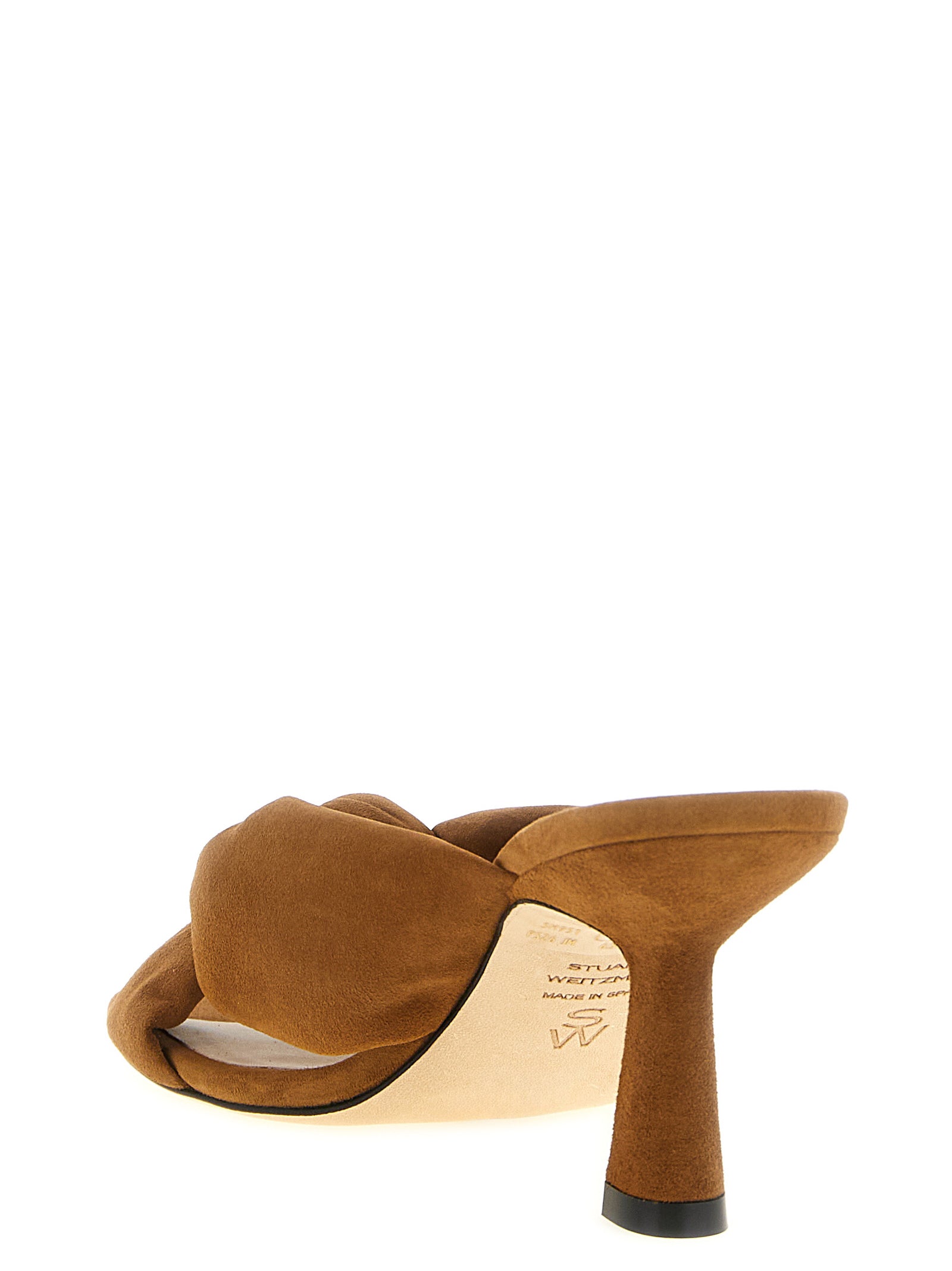 Stuart Weitzman Brown Polyethylene Stiletto Heel Sandals