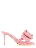 MACH & MACH Multicolor Raffia Stiletto Heel Sandals