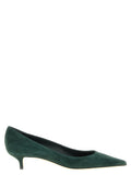 Jimmy Choo Bicolor Leather Mid Heel Pumps
