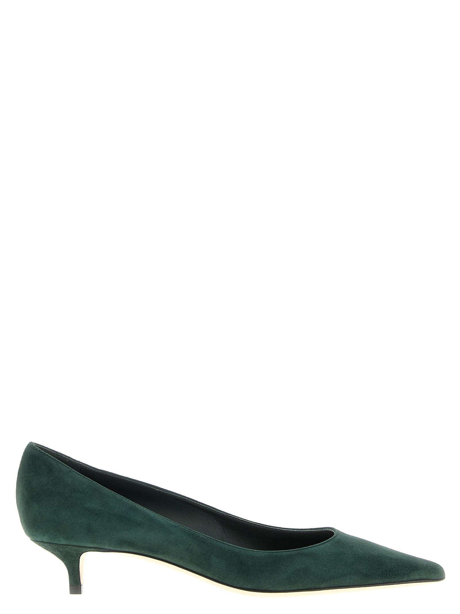 Jimmy Choo Bicolor Leather Mid Heel Pumps