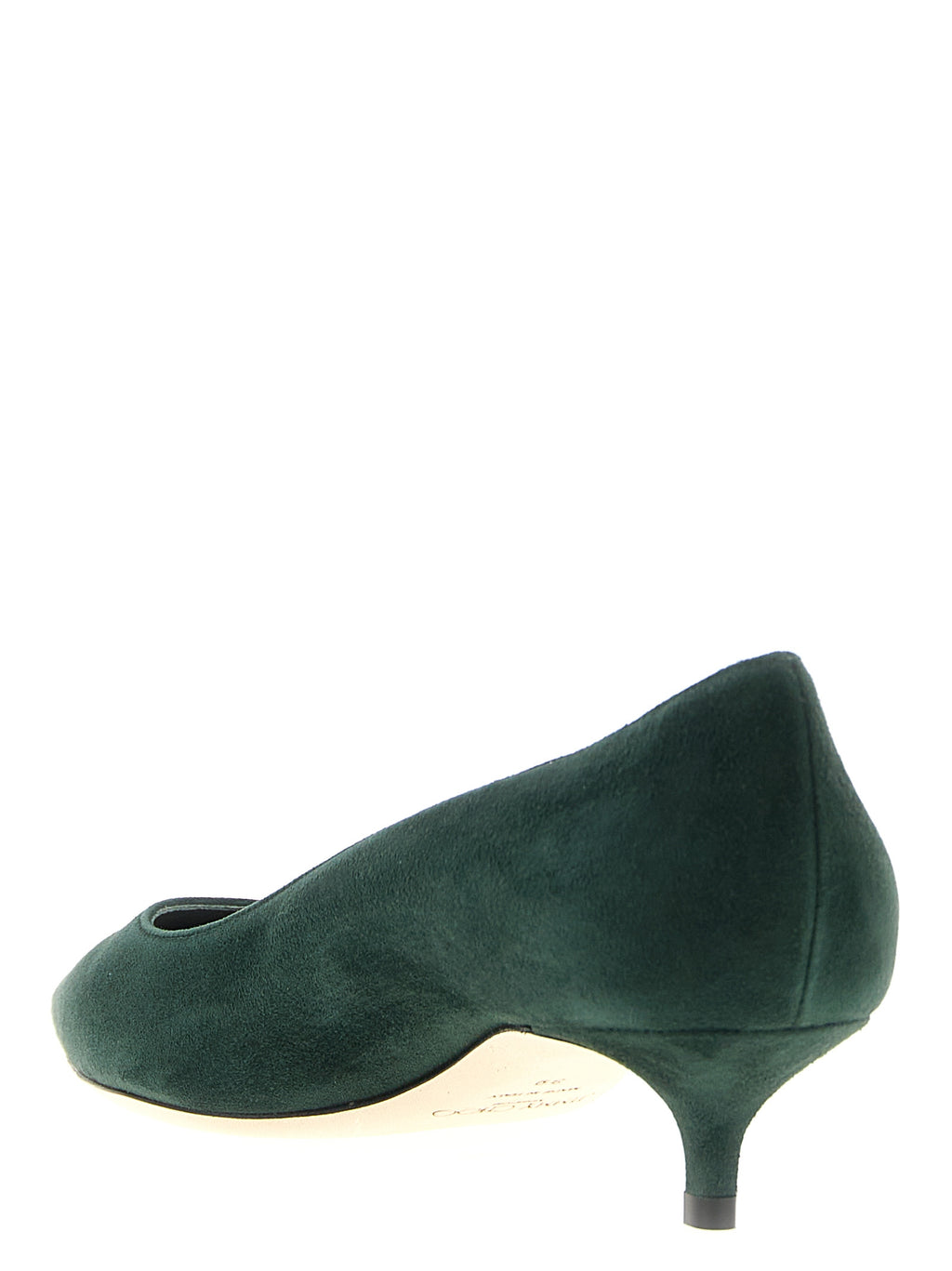 Jimmy Choo Bicolor Leather Mid Heel Pumps