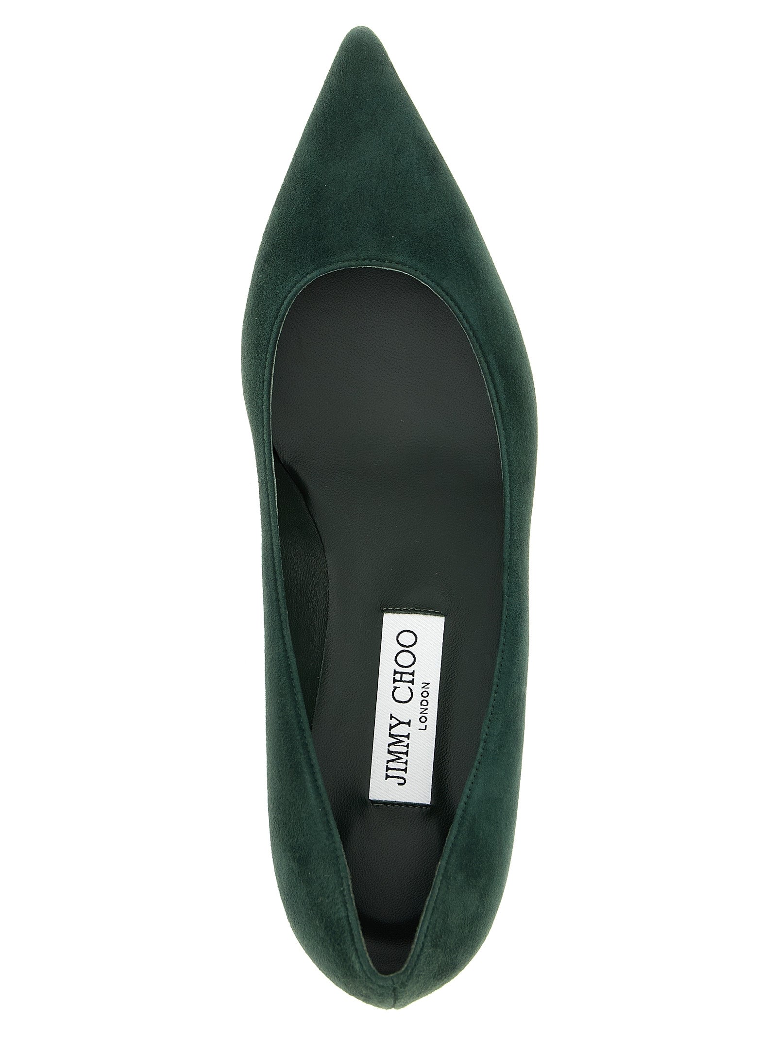 Jimmy Choo Bicolor Leather Mid Heel Pumps