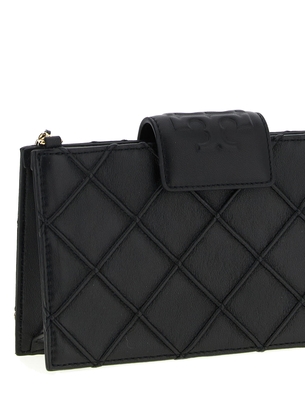 Tory Burch Black Lamb Leather Cardholder
