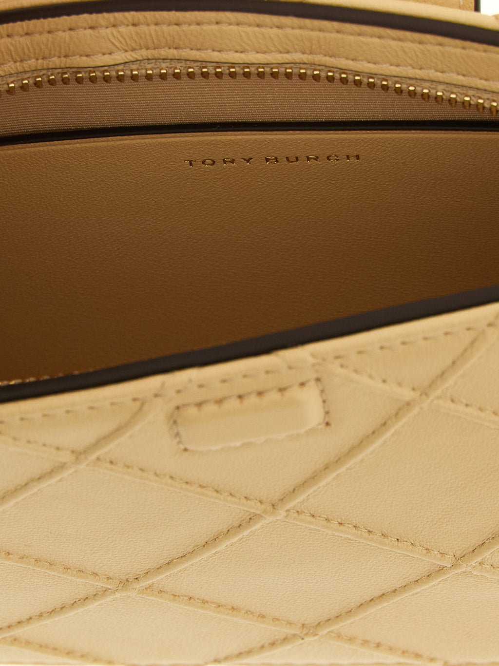 Tory Burch Beige Lamb Leather Cardholder