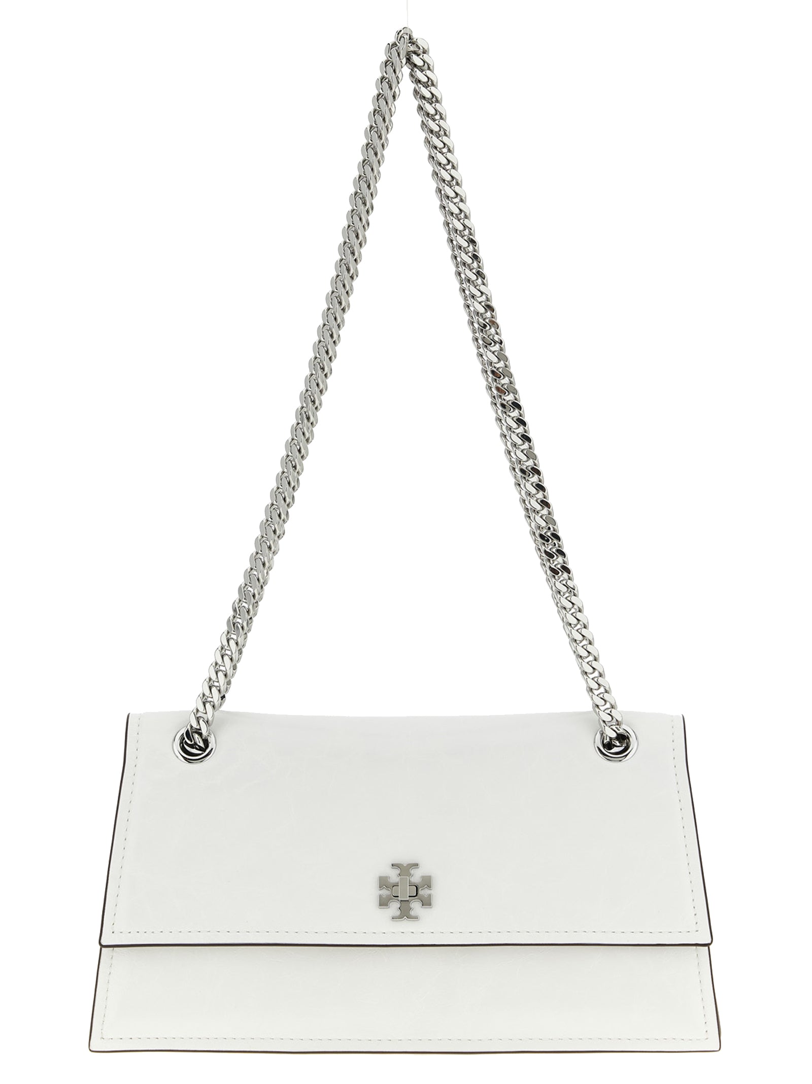 Tory Burch White Lamb Leather Shoulder Bag