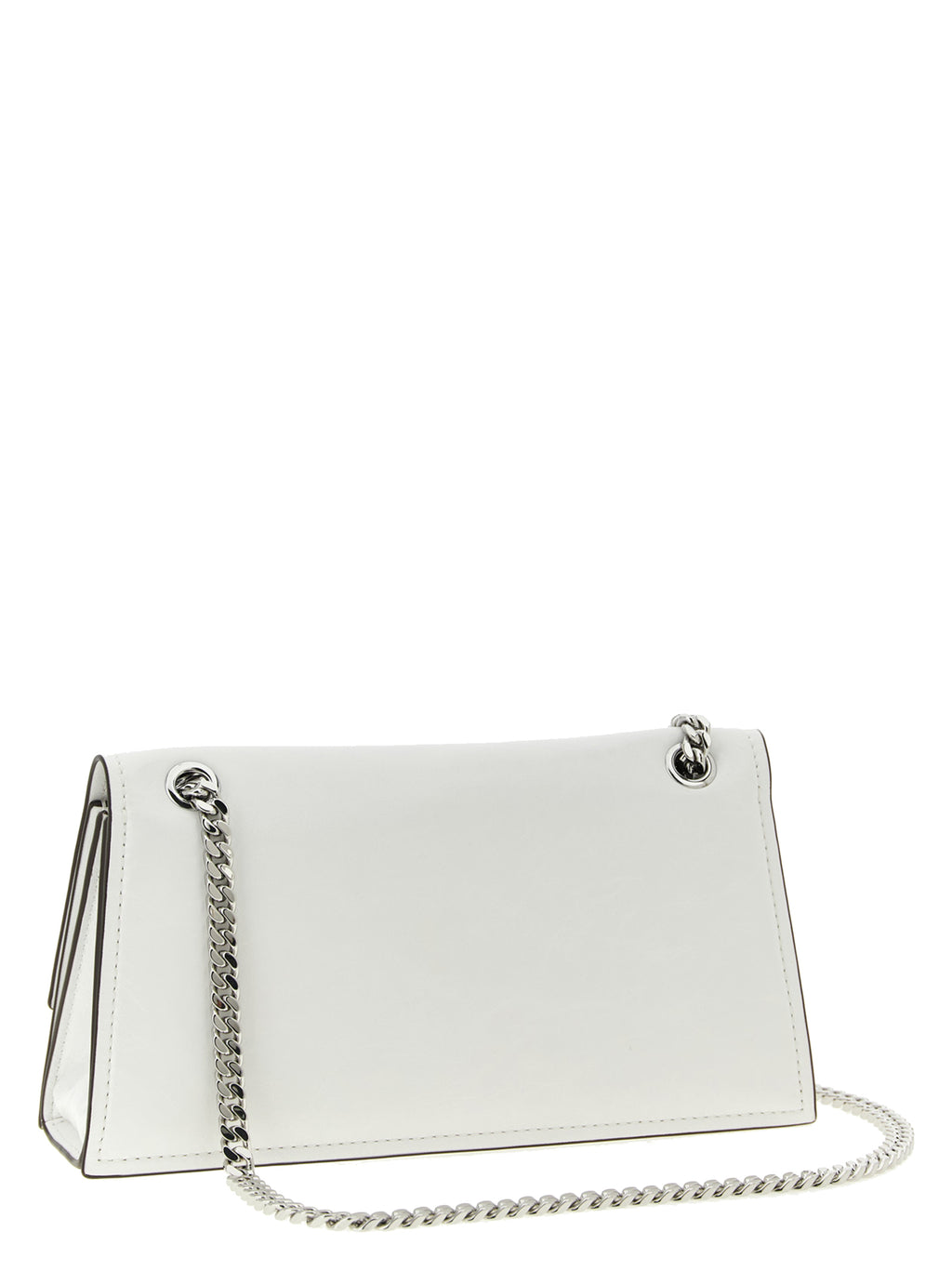 Tory Burch White Lamb Leather Shoulder Bag