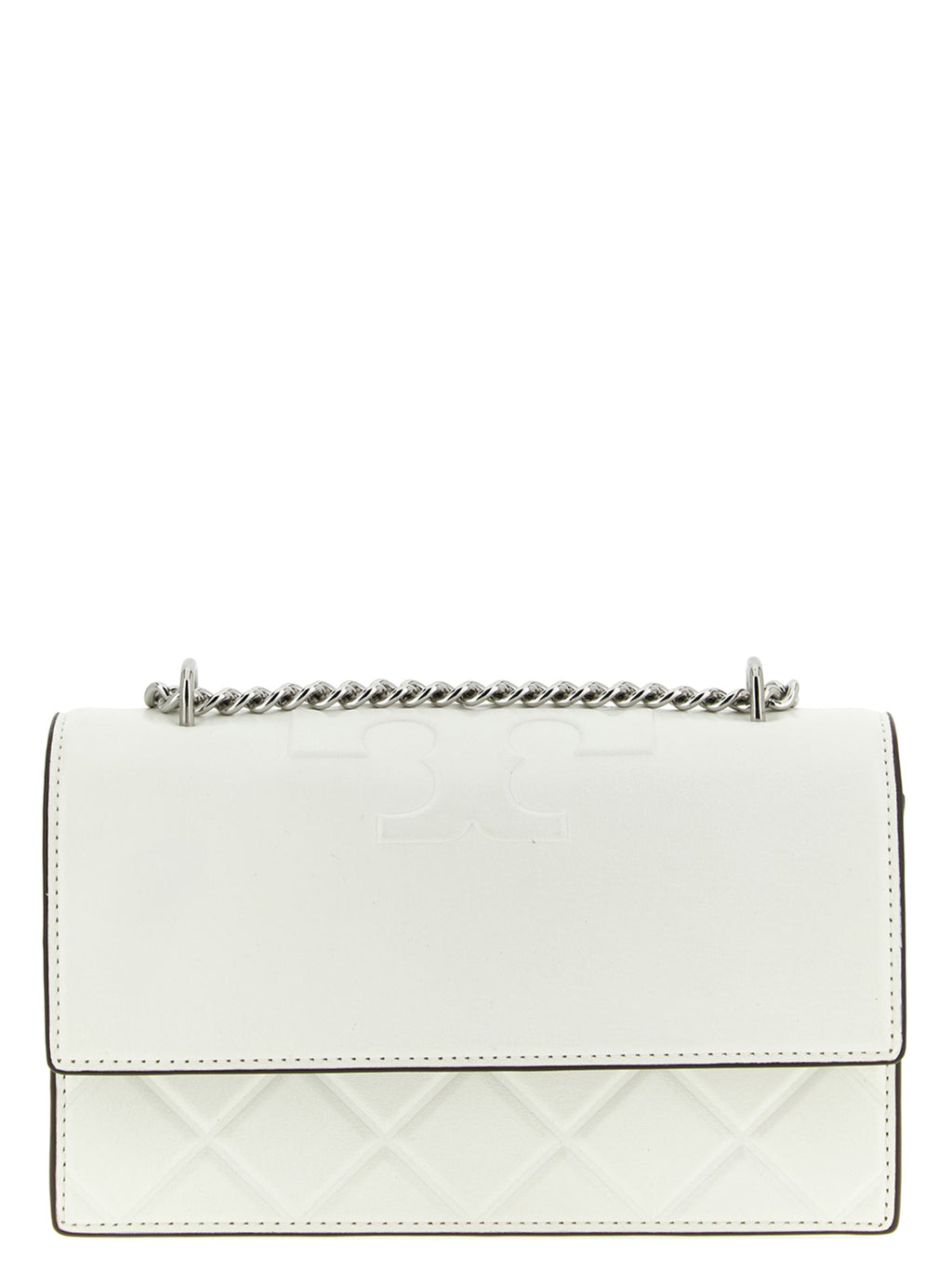 Tory Burch White Goatskin Crossbody Bag