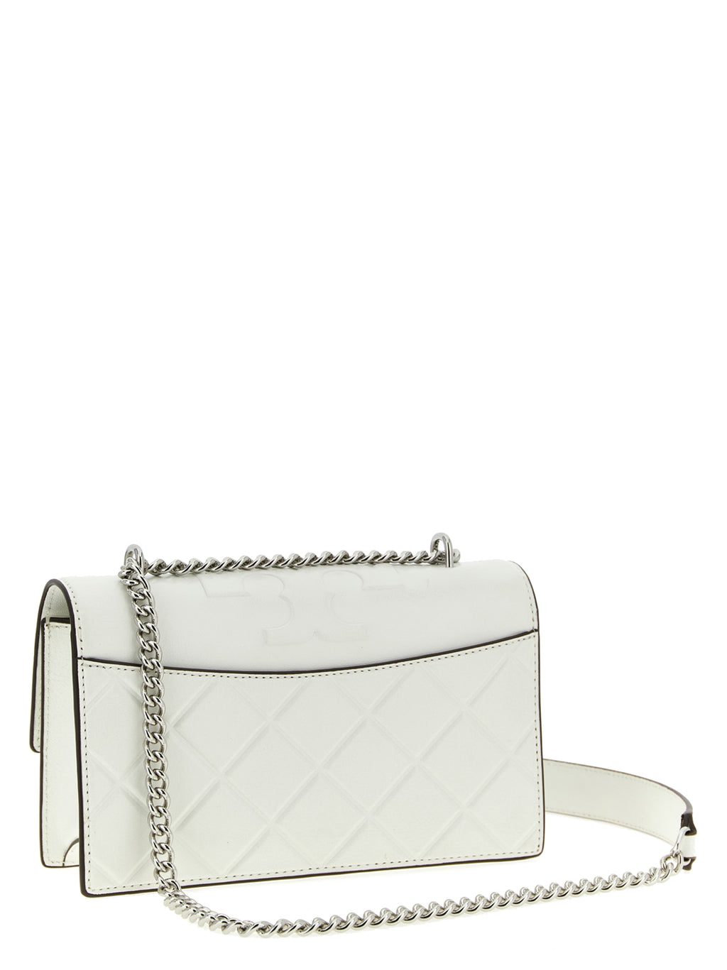Tory Burch White Goatskin Crossbody Bag