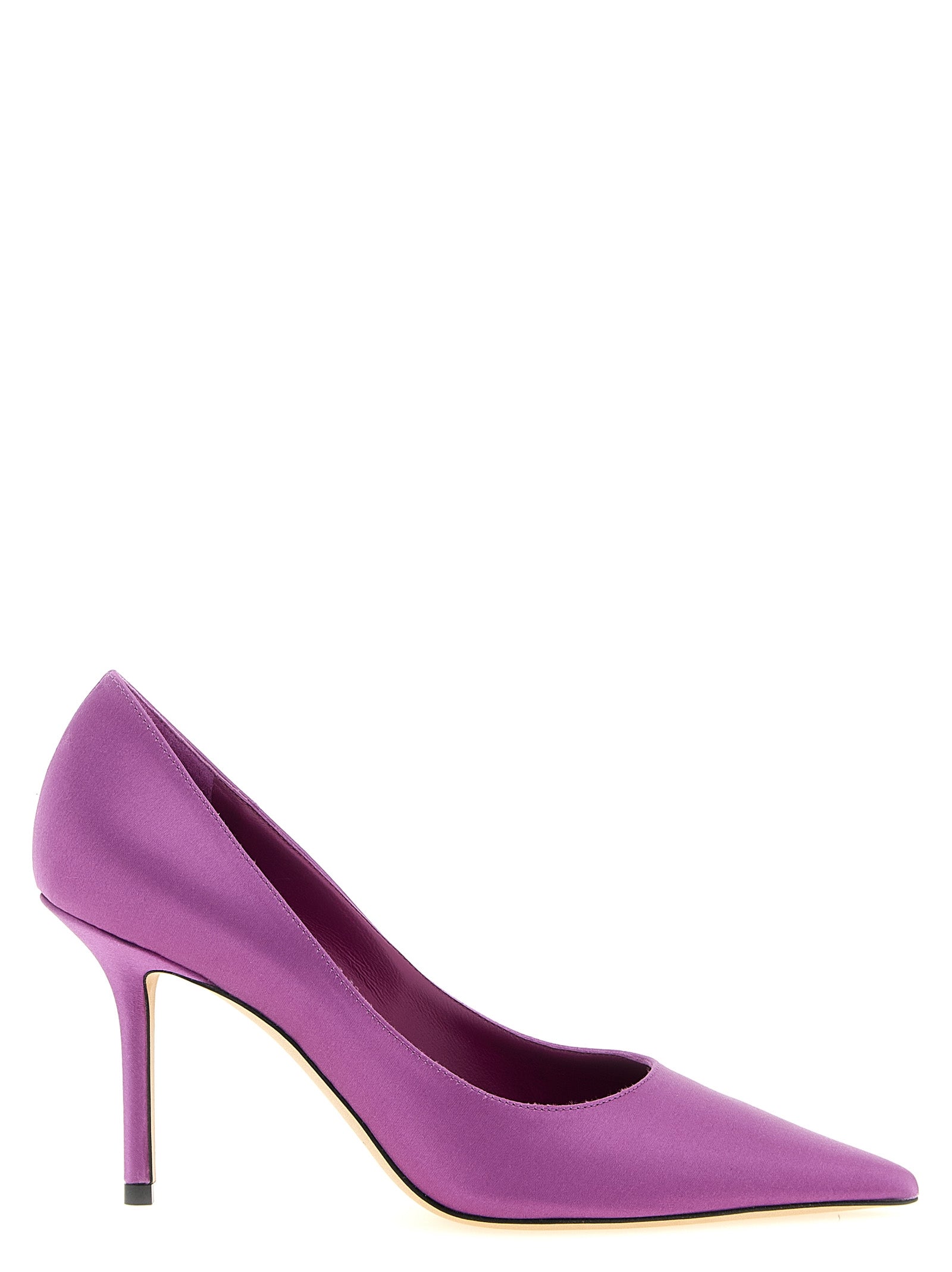 Jimmy Choo Purple Tencel High Heel Pumps