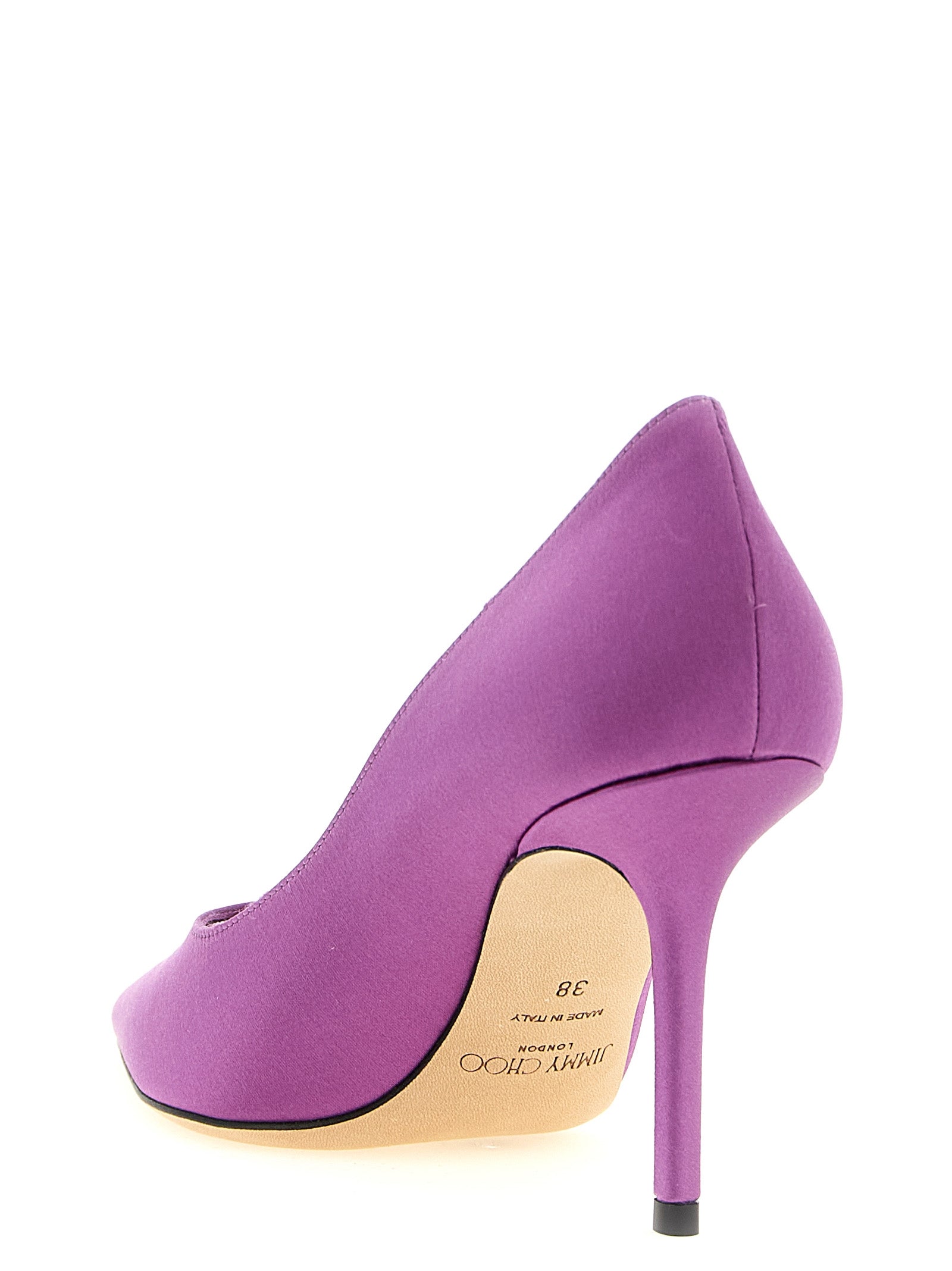 Jimmy Choo Purple Tencel High Heel Pumps