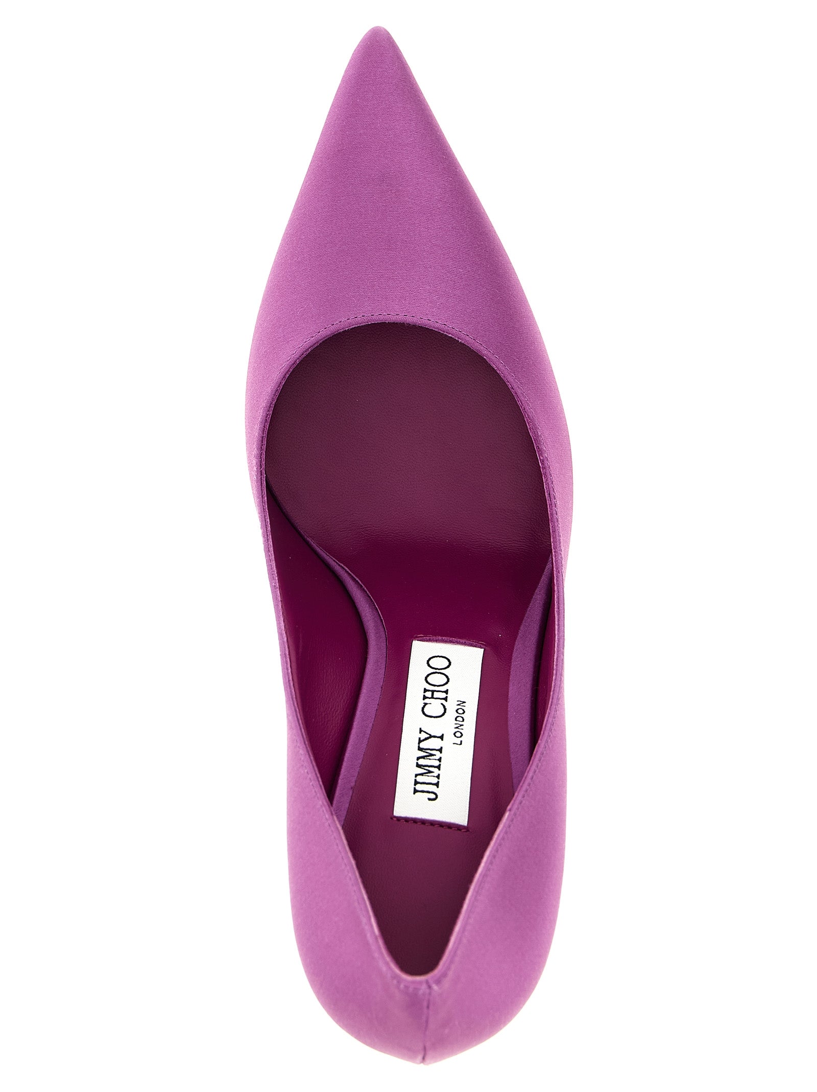 Jimmy Choo Purple Tencel High Heel Pumps
