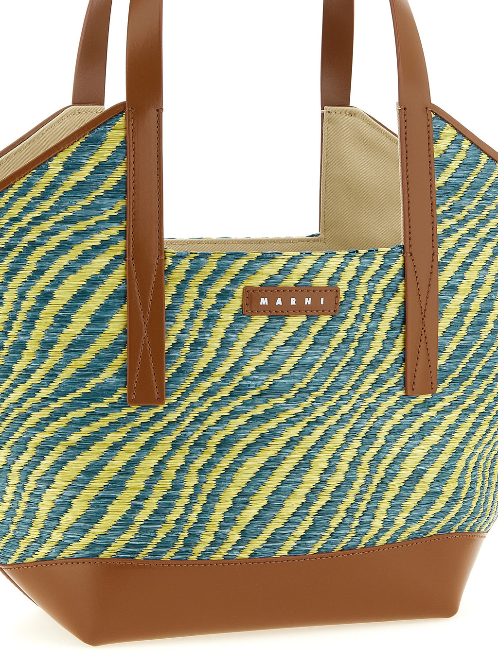 Marni Bicolor Polyamide Tote Bag