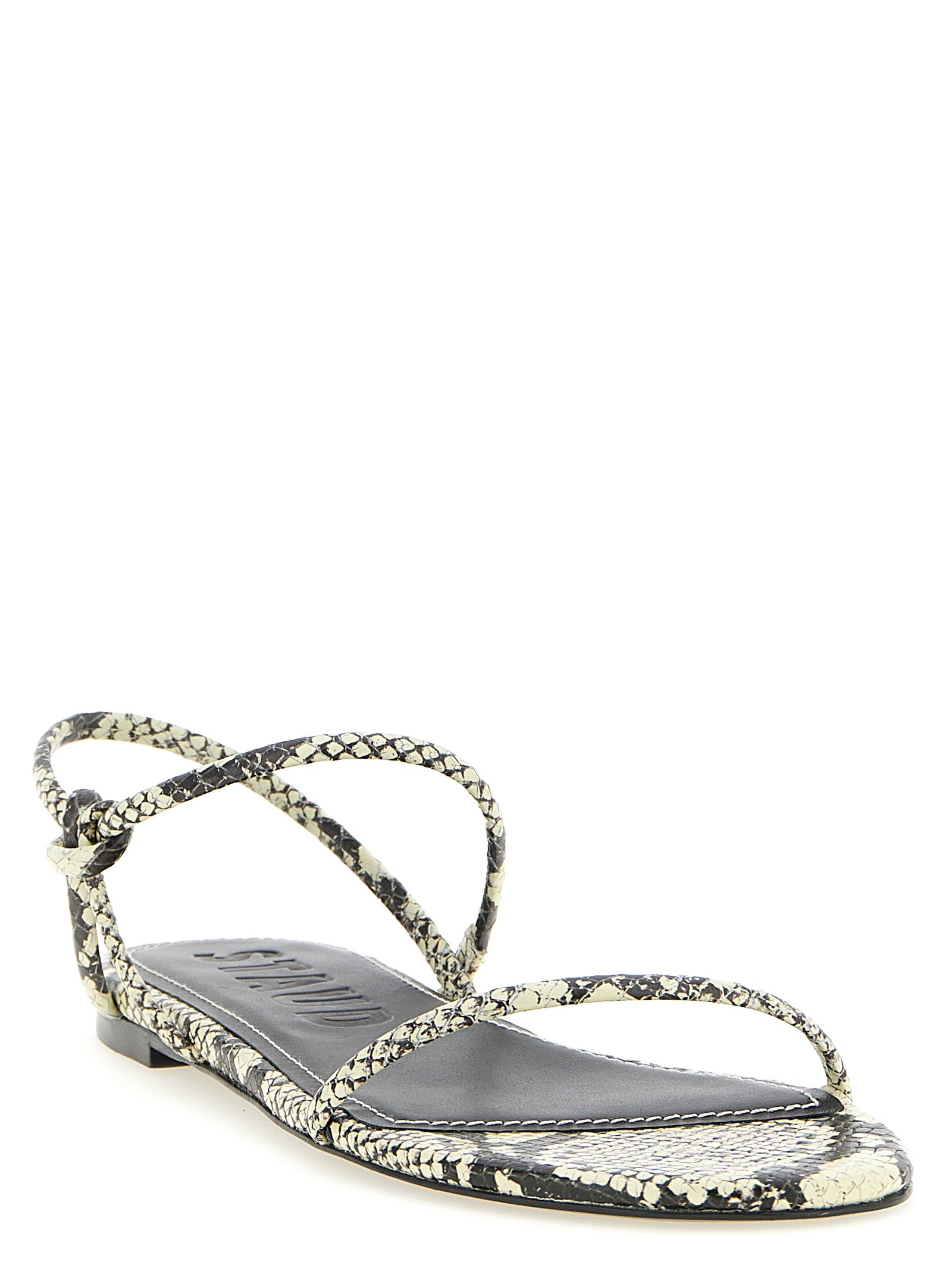 Staud Bicolor Cowhide Flat Sandals